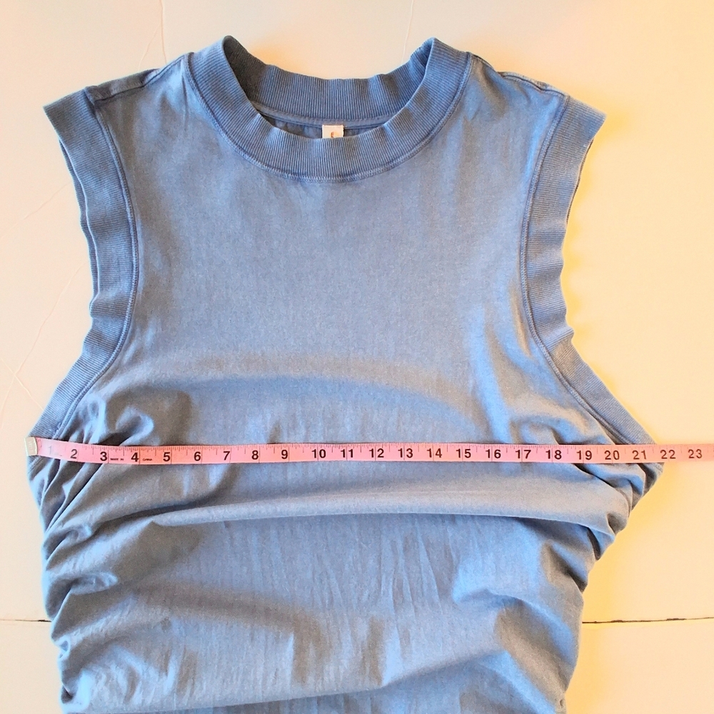 Daily Practice Anthropologie Drawstring Adjustable Length Dress Plus Sz 1X Blue - Picture 8 of 10